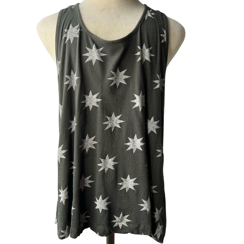 Philosophy Gray Tank White Stars Size Small